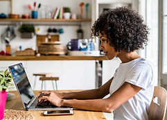 Woman Using Laptop