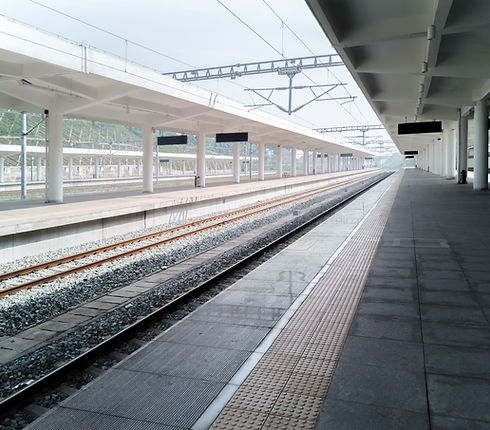 Empty train station