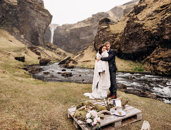Outdoor wedding in nature