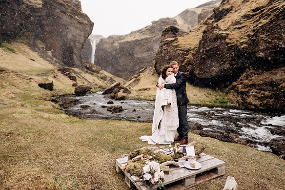 Outdoor wedding in nature