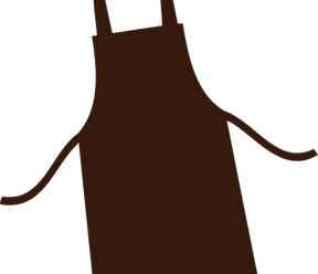 Brown Apron Silhouette