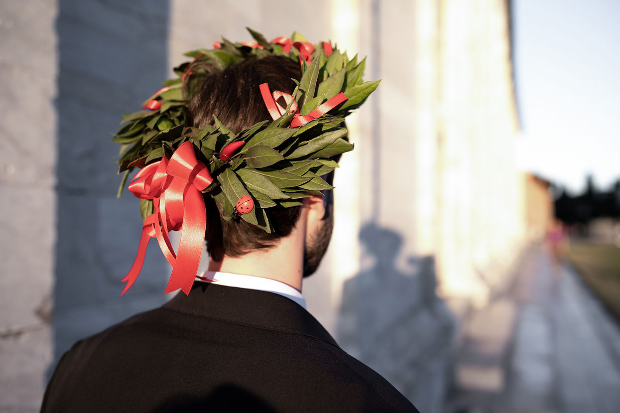 Corona d'alloro per laurea