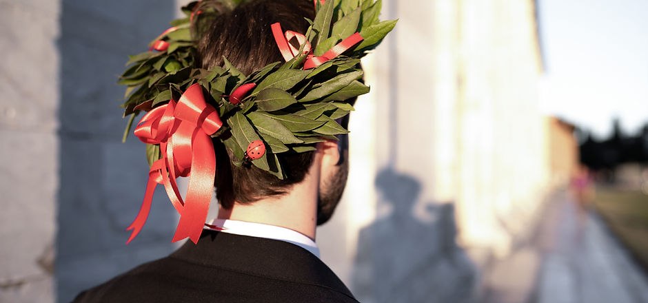 Corona d'alloro per laurea
