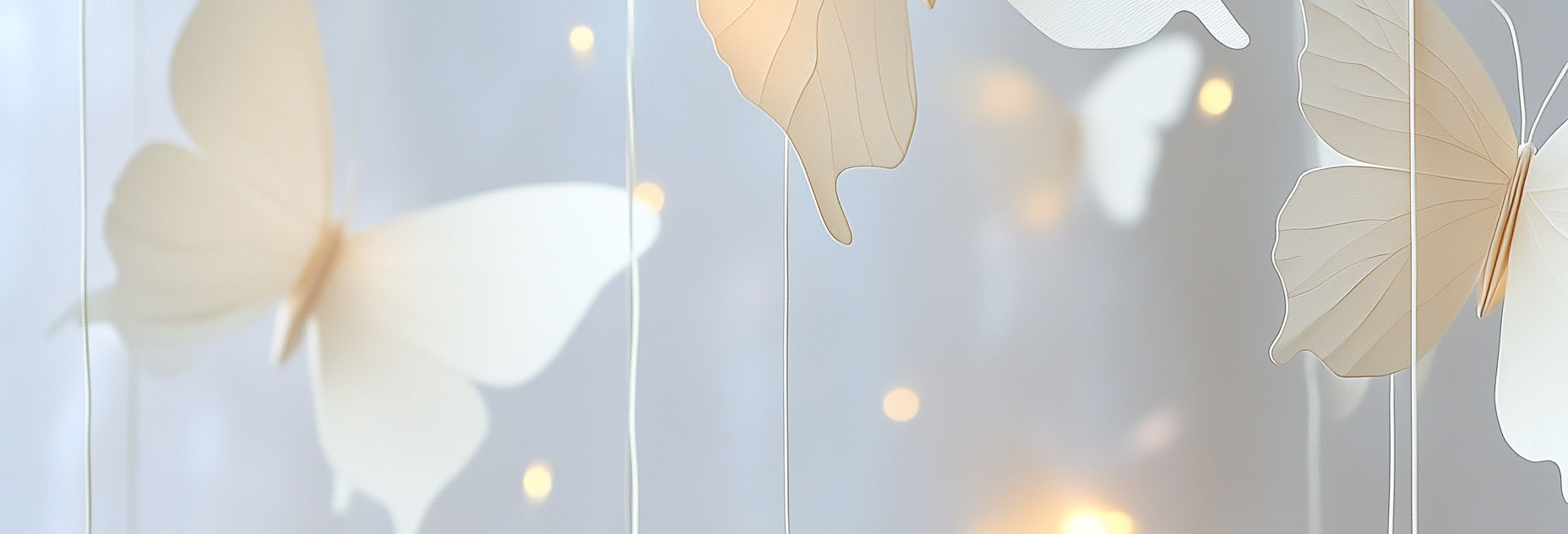 Mariposas de papel flotantes