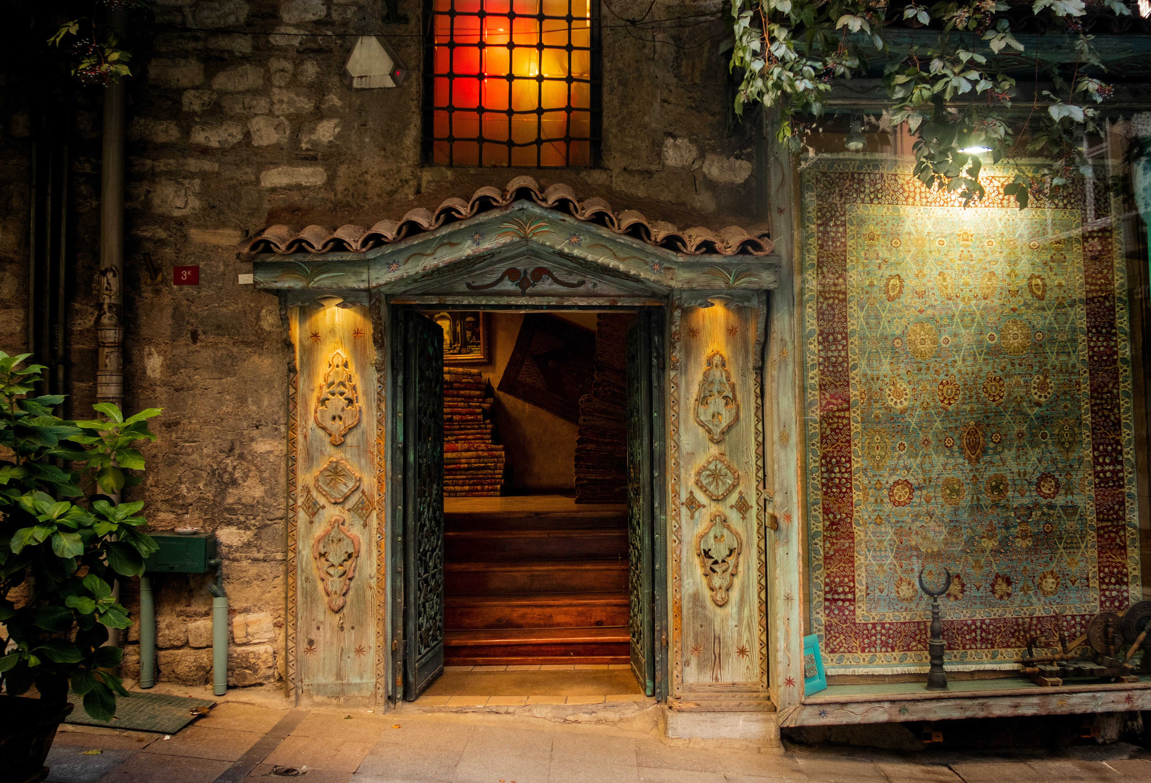 A vibrant digital painting capturing a serene sunset over the mountains.