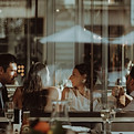Elegantes Dinner-Treffen