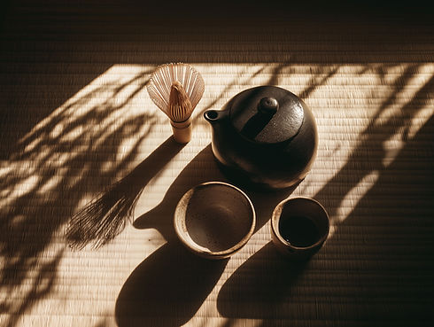 Tea Set On Mat