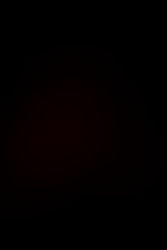 Black with red outline of a man