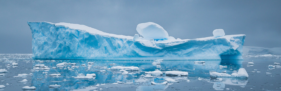 Blue Iceberg Reflection