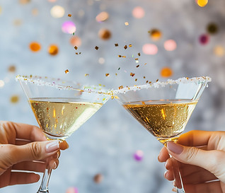 Champagneglas rostat bröd