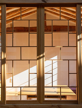 Wood Framed Glass Door