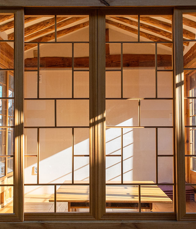 Wood Framed Glass Door