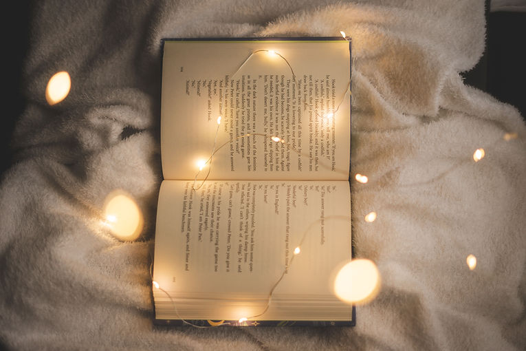 Open Book With Lights