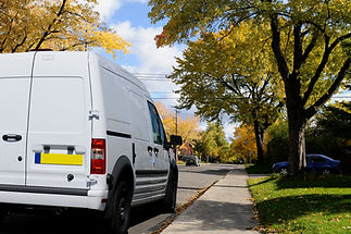 rear view of a van