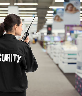 Agent de sécurité en uniforme