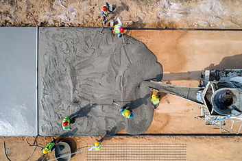 Pouring Wet Cement
