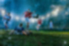 Soccer Game in Rain