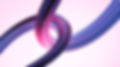 graphich with blue background and two interlinked blue swirls