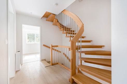 empty room with stairway