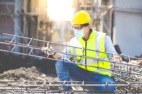 A man working in a construction site