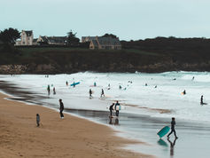 Bondi beach aerial view