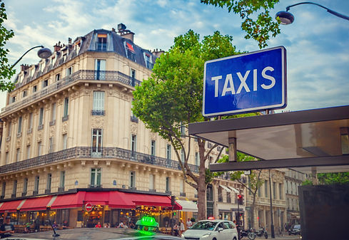 Station de taxi dans Paris