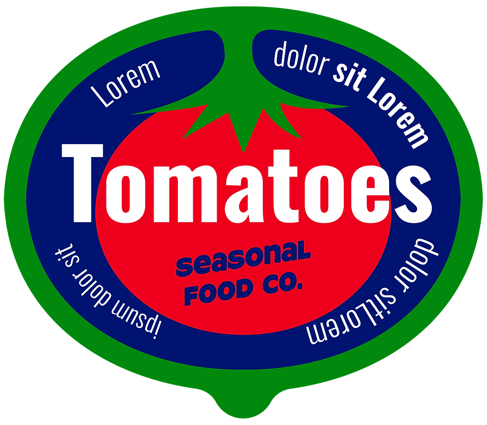 Tomatenetikettendesign
