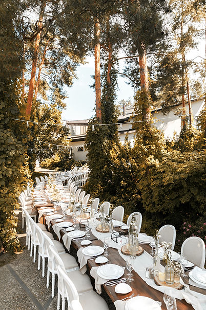 Outdoor Banquet Setup