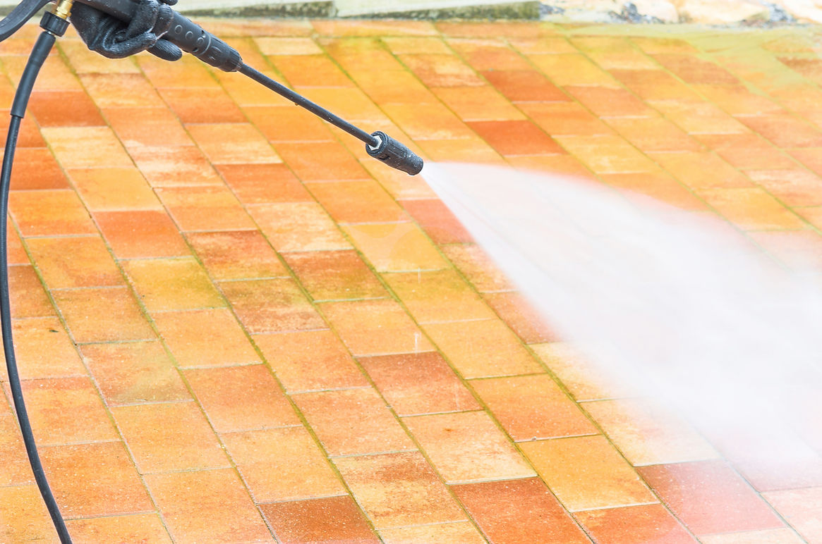 close-up image of high-pressure washer