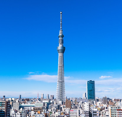 スカイツリーと住宅街