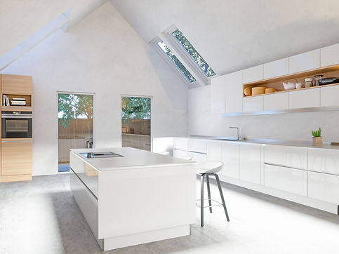 White kitchen Interior