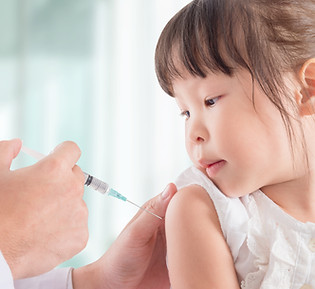 Kid Getting Vaccinated