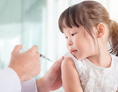 Kid Getting Vaccinated