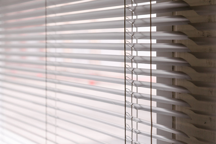 close-up image of blinds