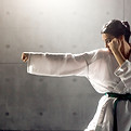 Practicando Karate