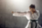 Practicing Karate