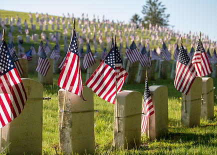 Memorial Cemetery Flags