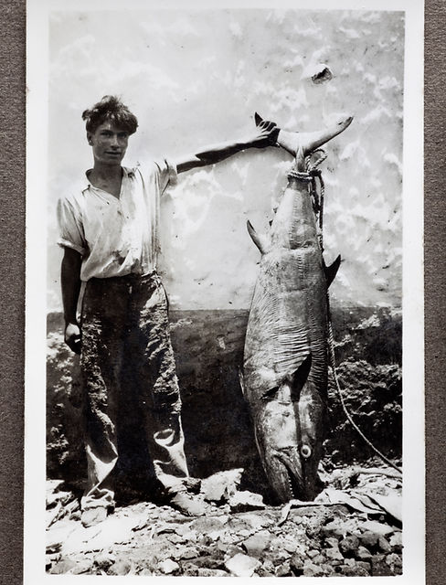 Foto antiga do pescador