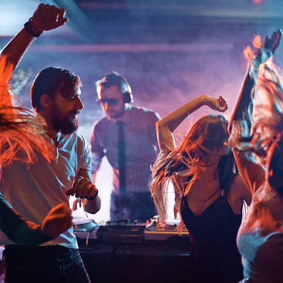 People dancing at party