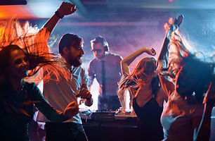 People dancing at party