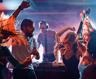 People dancing at party