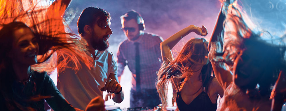 People dancing at party