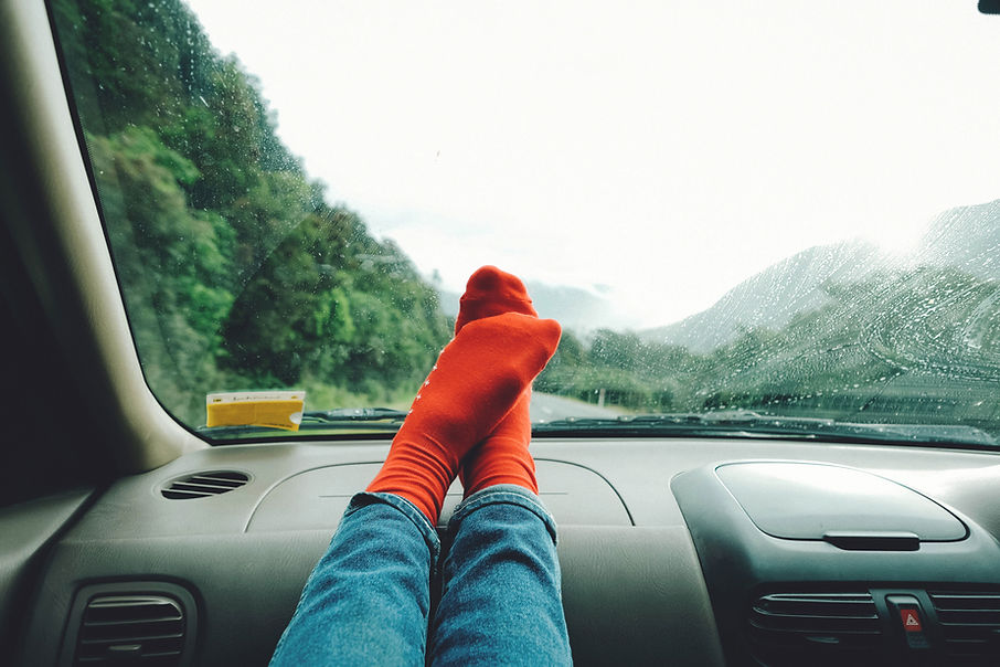 Vibrações da viagem por estrada