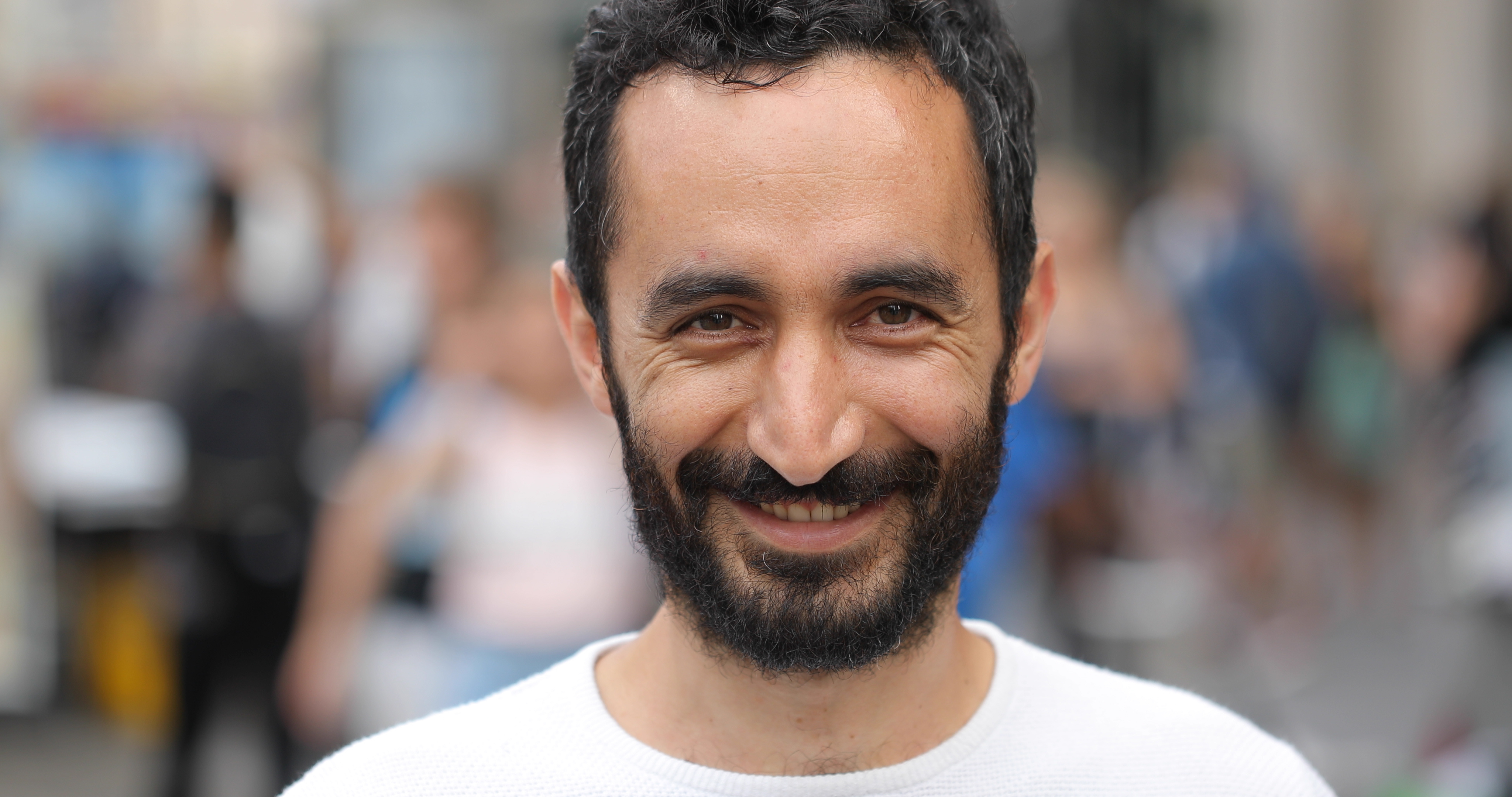 Smiling Man Outdoors