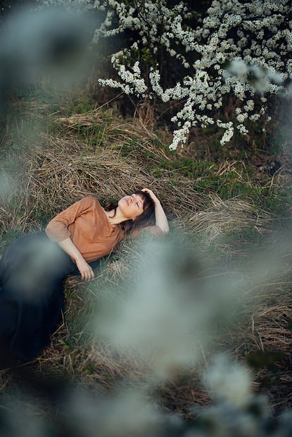 Woman Resting Outdoors