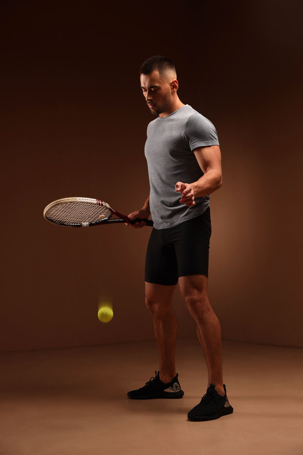 Man with Tennis Racket