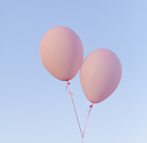 Pink Balloons Held