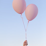 Pink Balloons Held