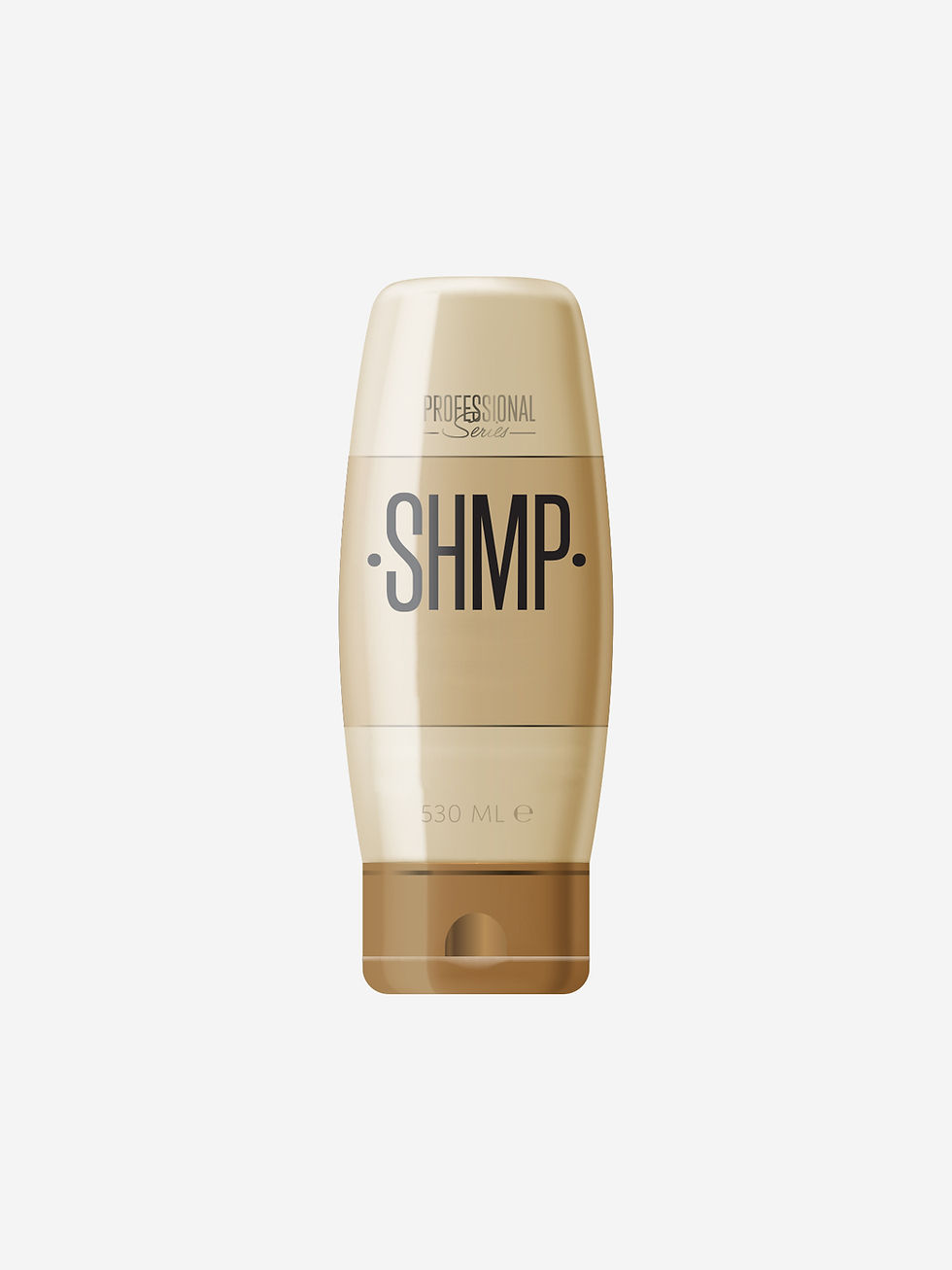 Gold Shampoo Bottle