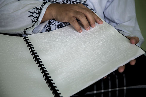 Reading in Braille